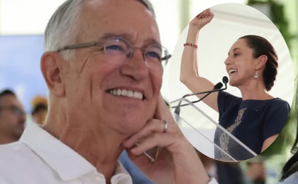 Ricardo Salinas y Claudia Sheinbaum